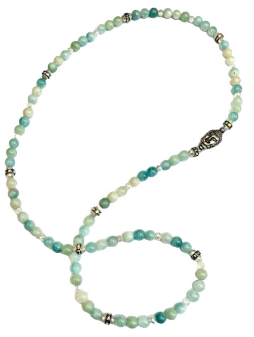 aventurine and buddha necklace