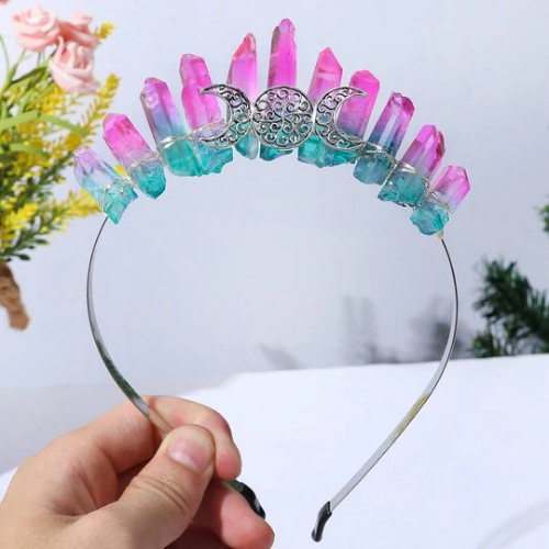 crystal crown and head bands