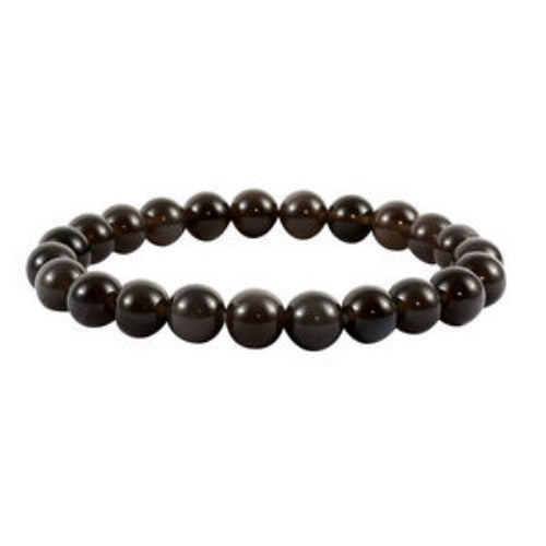 Black Obsidian Bead Bracelet