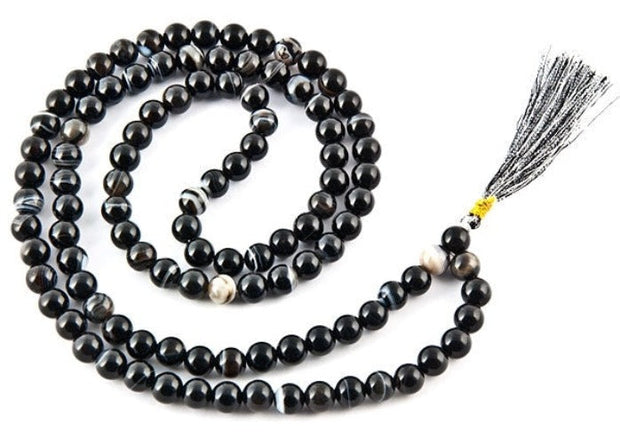 Black Onyx Prayer Mala