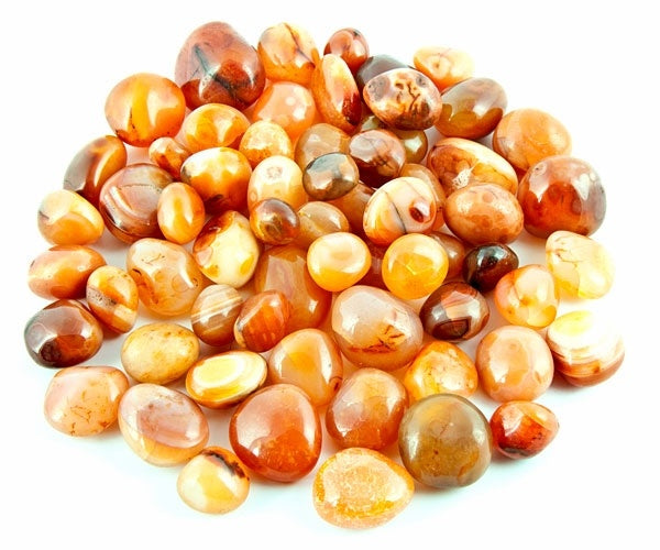 Carnelian Tumbled Stone - 1 Pound