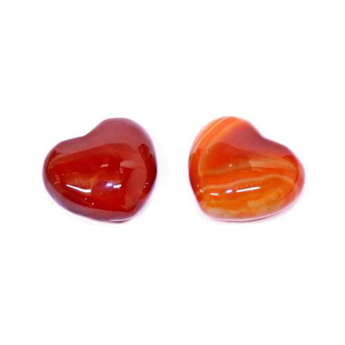 Heart Shaped Carnelian Stone