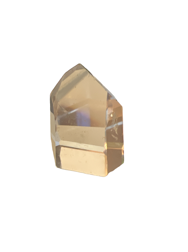 Points de cristal de quartz clair