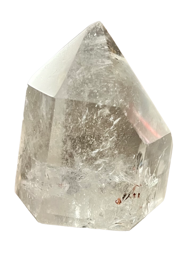 Points de cristal de quartz clair