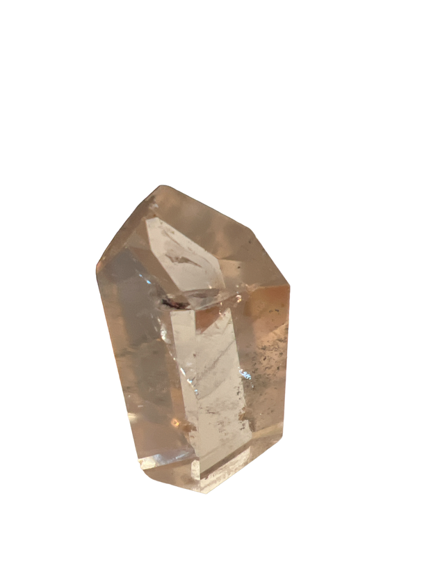 Points de cristal de quartz clair