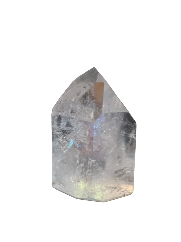 Points de cristal de quartz clair