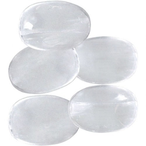 Selenite Worry Stone